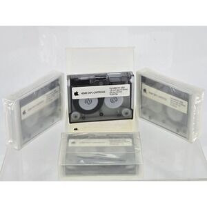 4 Lot Apple 40MB 40SC Tape Backup Cassette - M2640 SCSI Macintosh NOS‎ OEM MO132